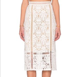 Lace Midi Skirt